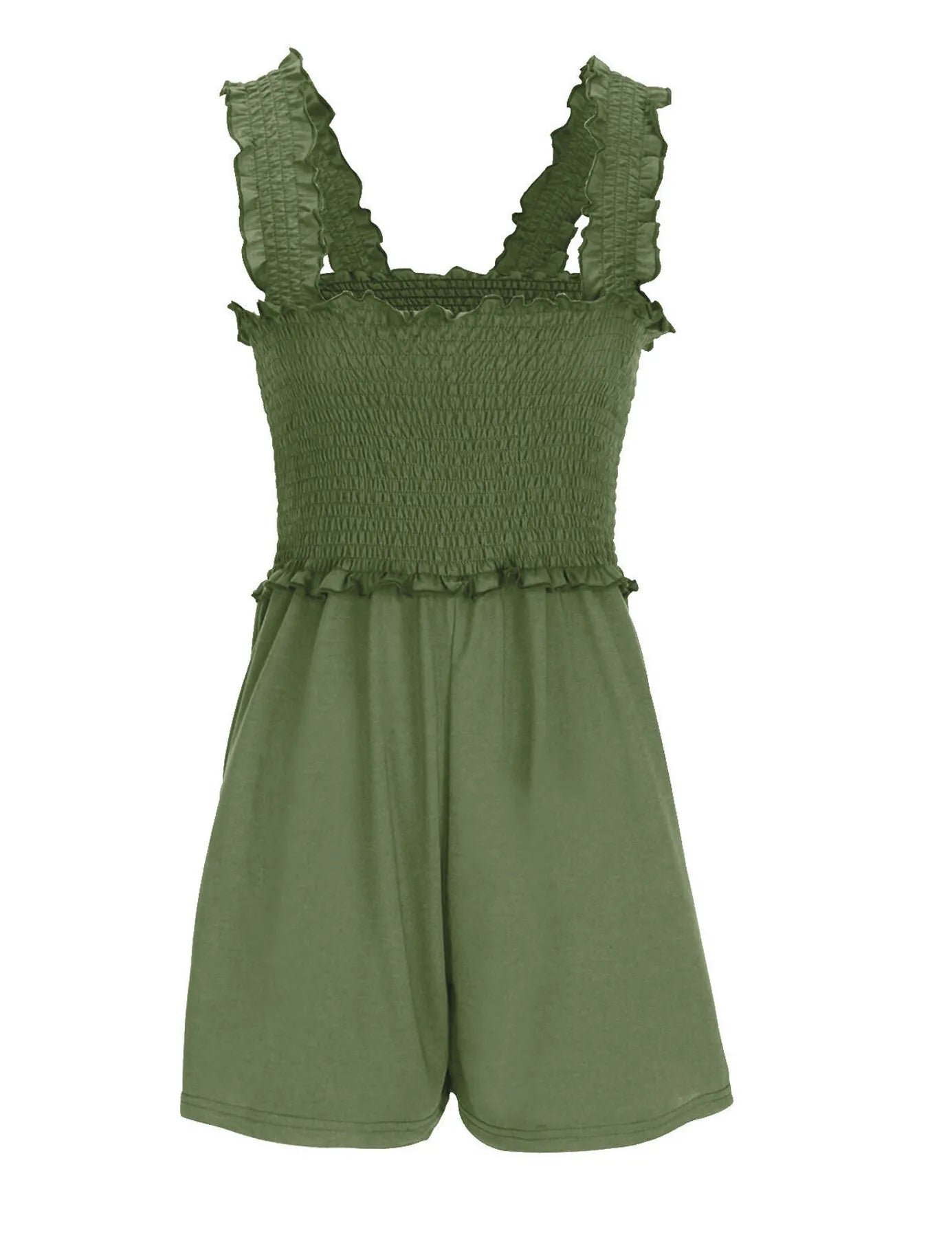 Smocked Summer Romper – Square Neck, Breezy Fit