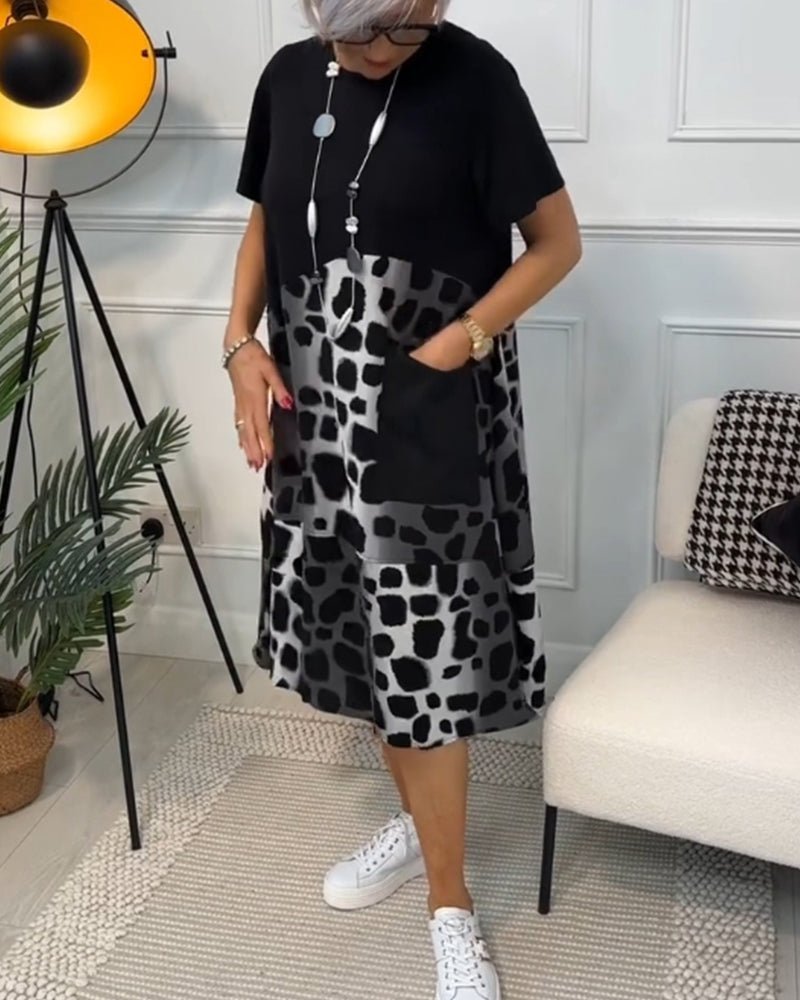 Ashton | Printed Boho Midi Dress