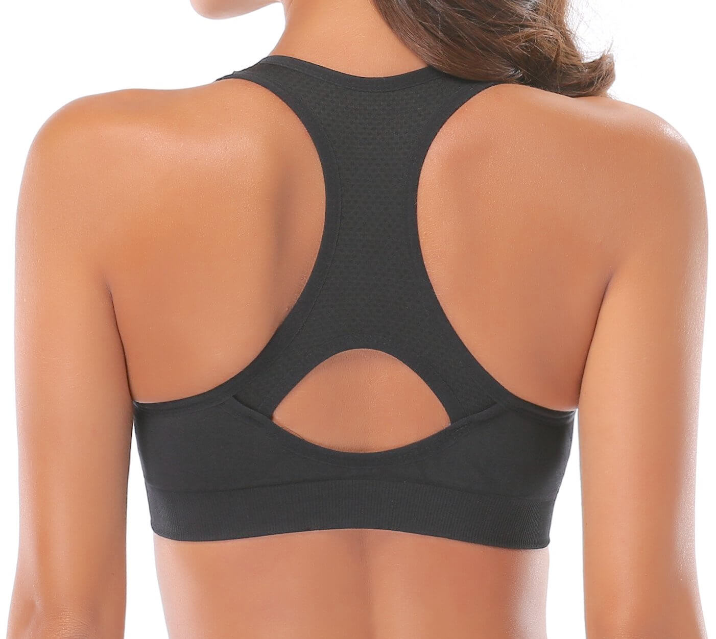 Black Racerback Sports Bra