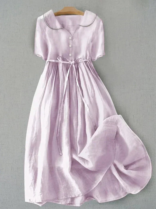 Isla - Elegant Midi Dress Light Purple