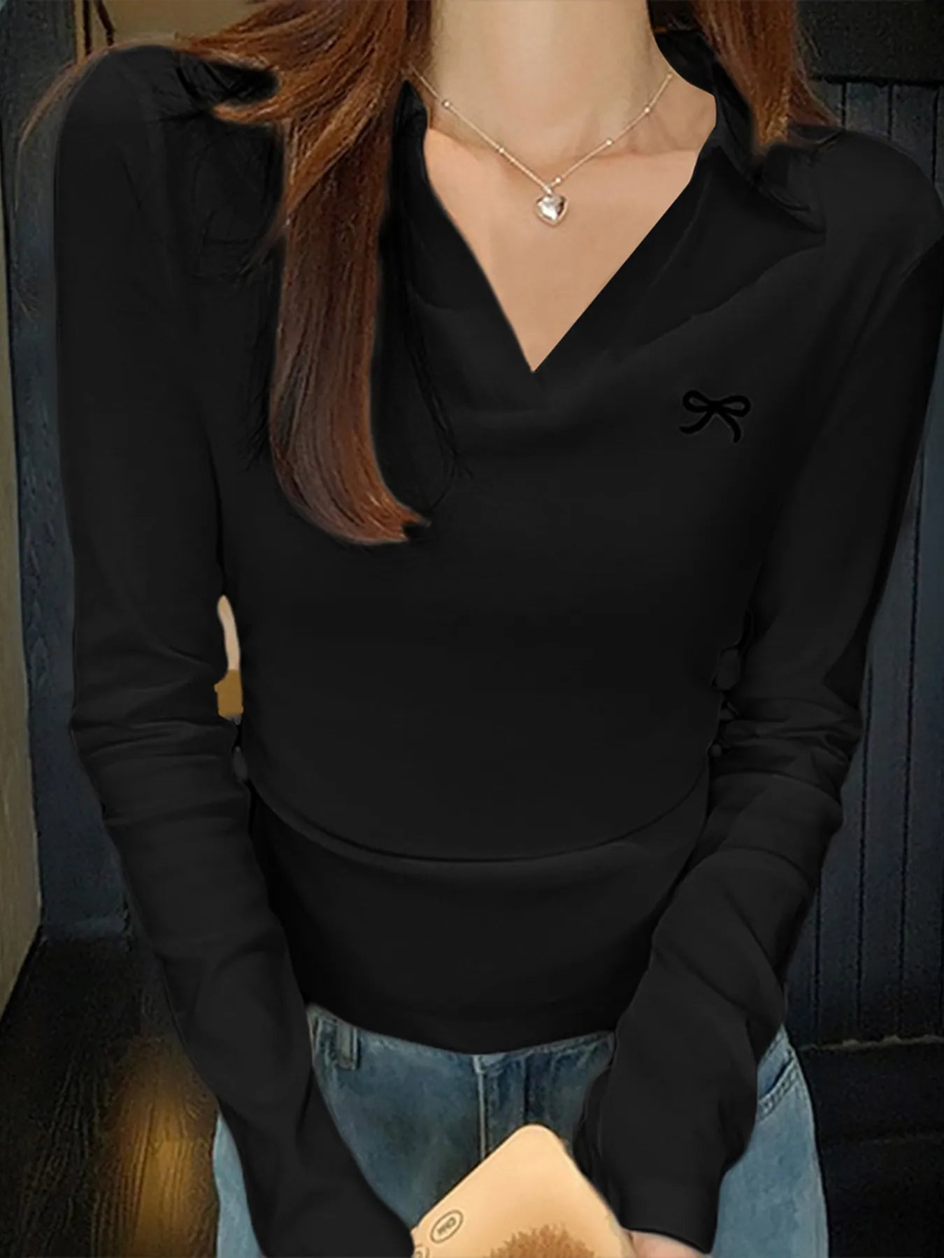 Modern Johnny Collar Long Sleeve Shirt