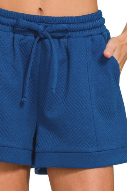 Signature Texture Drawstring Shorts