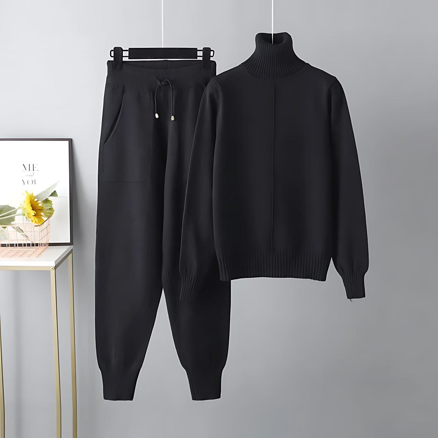 April | Stylish Comfortable Turtleneck Set