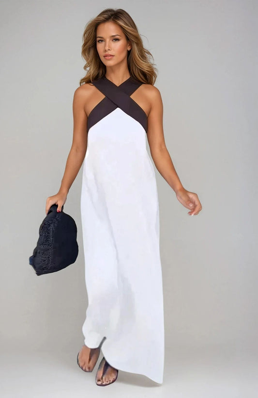 Florence | Halter Neck Maxi Dress