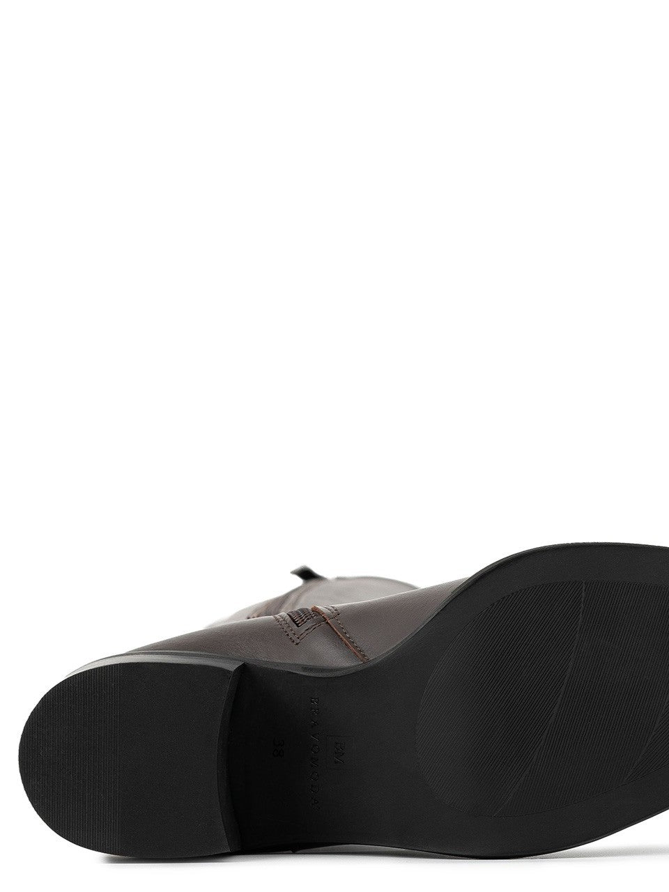 Bristol | Brown Classic Faux Leather Riding Boots