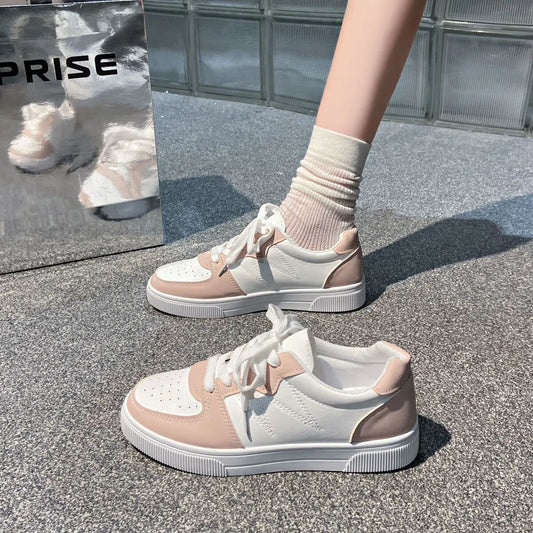 Low-Top Lace-Up Breathable Sneakers