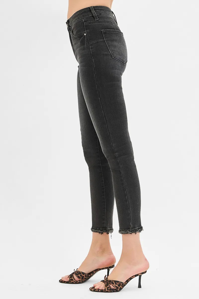 Confident Curve Tummy Control Crop Jeans (Plus)