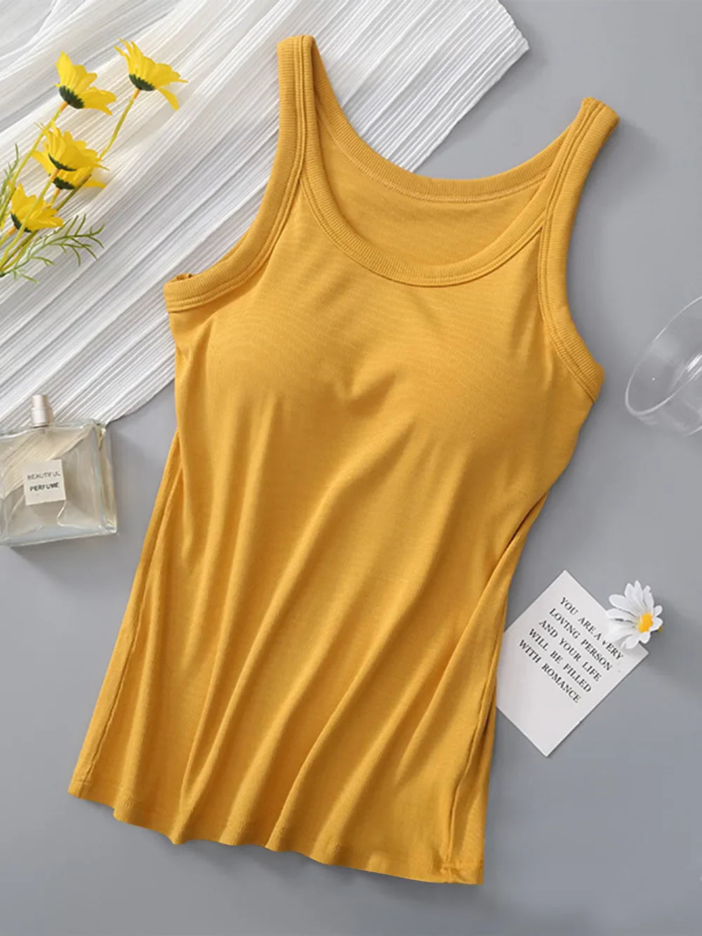 Bra Tank Top - Round Neck