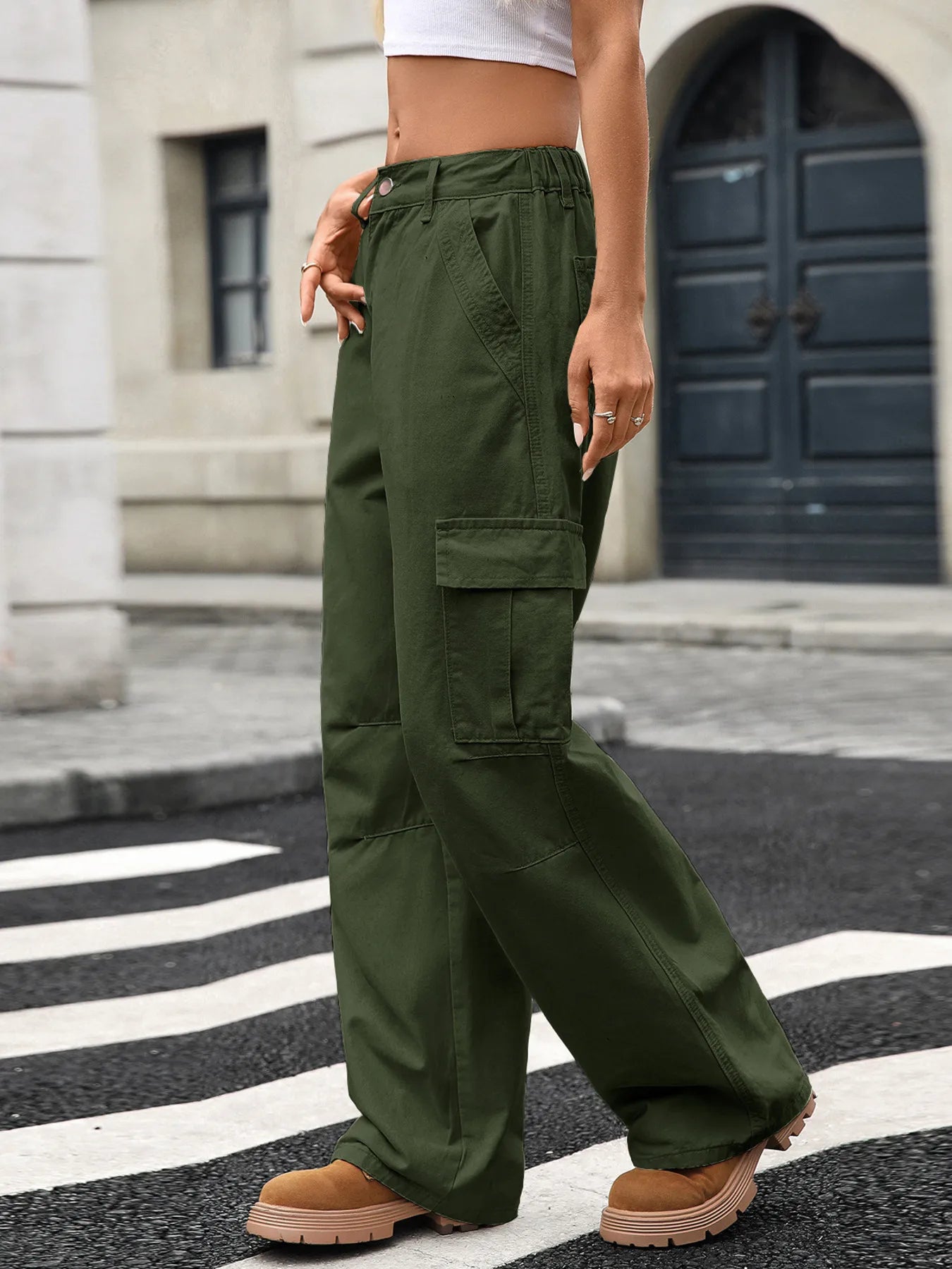 Utility Luxe Wide Leg Jeans
