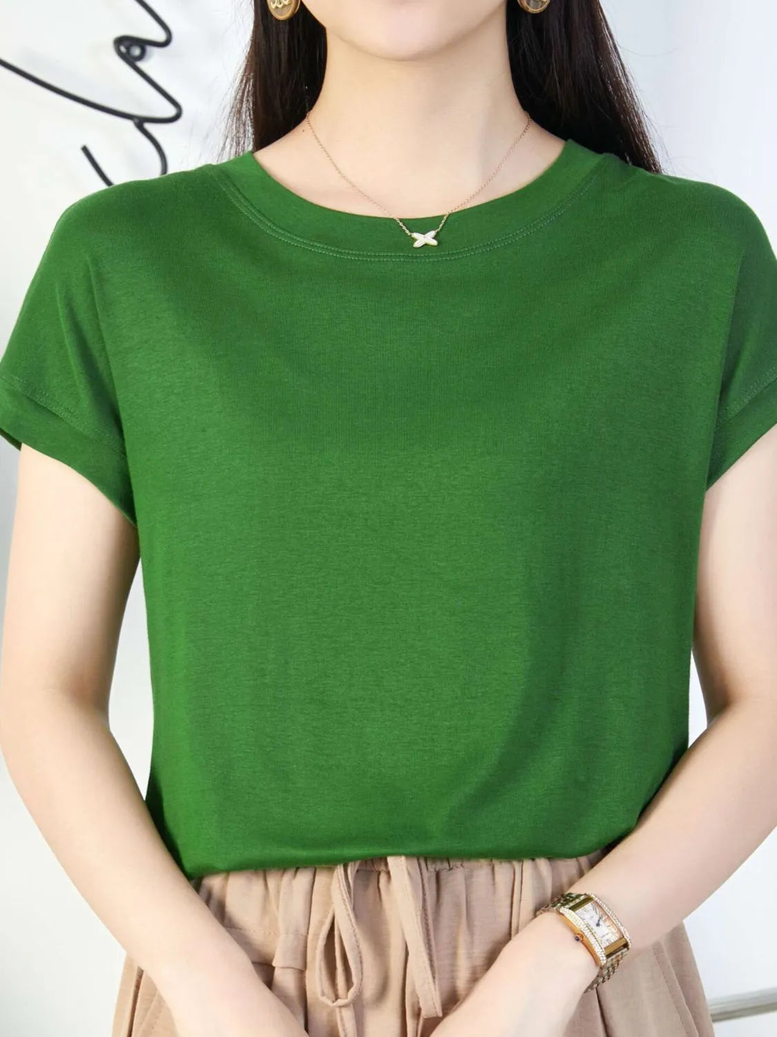 Round Neck Short Sleeve T-Shirt
