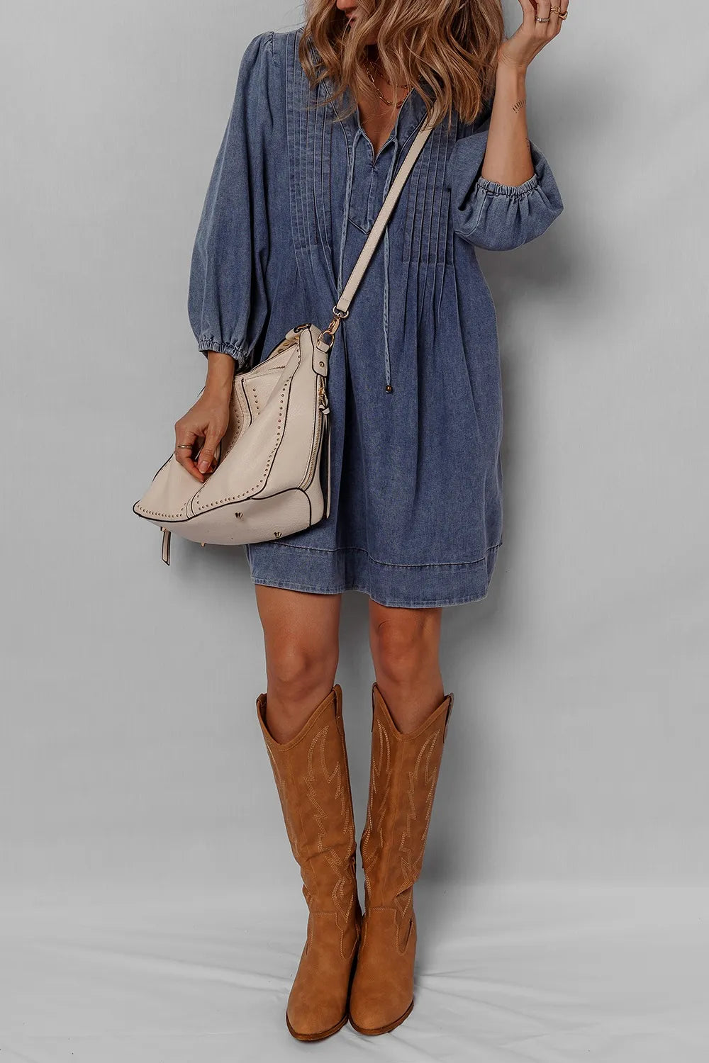 Mini Denim Dress