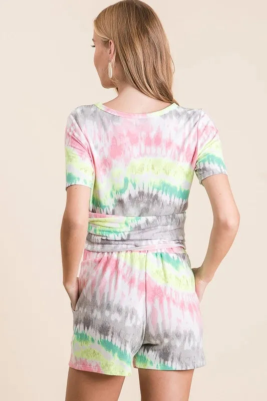 Color Splash Tie Dye Shorts
