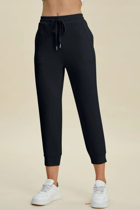 Comfy Air Scuba Drawstring High Waist Joggers