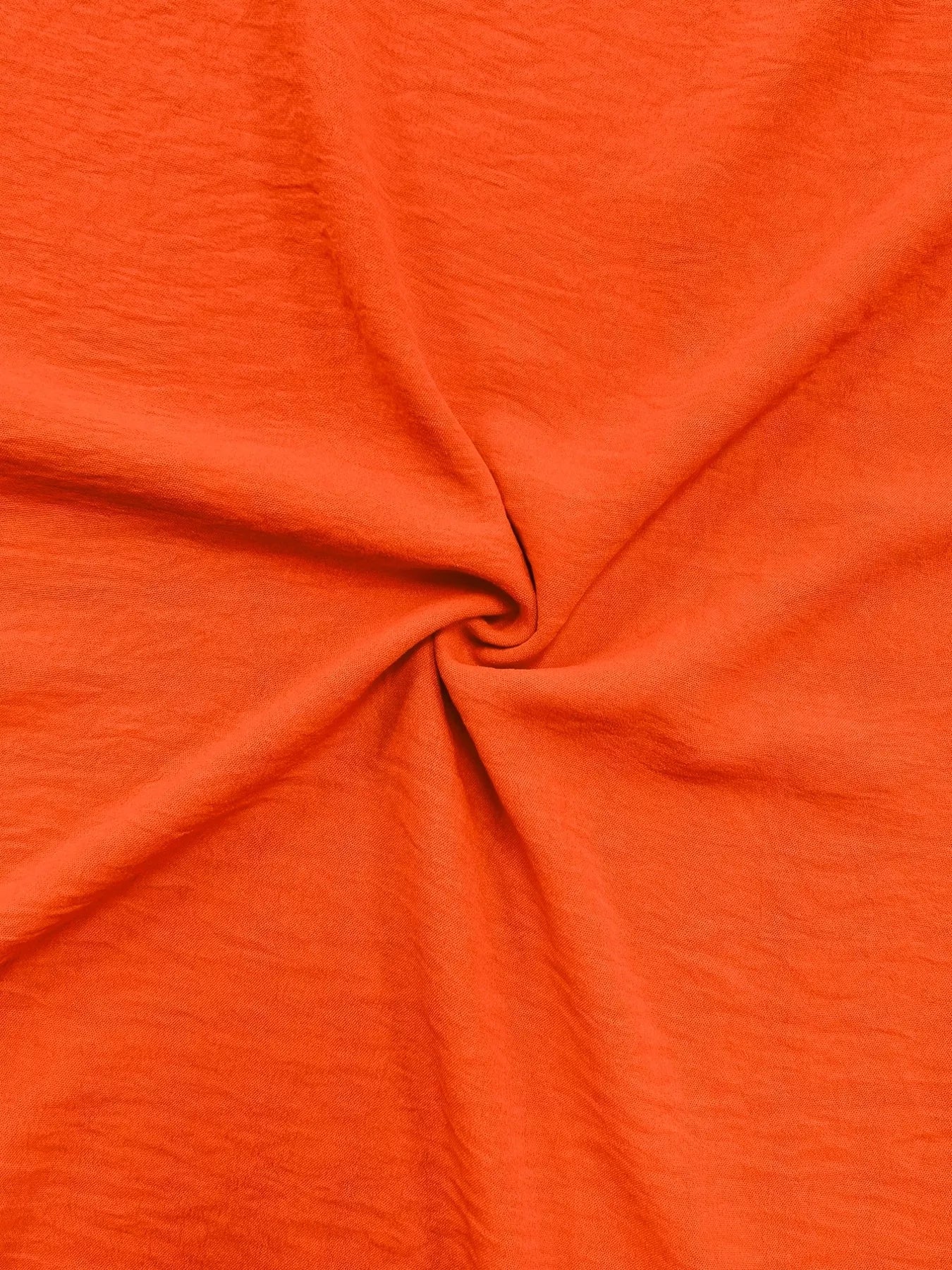 Orange Plus Size Surplice Flutter Sleeve Dress: