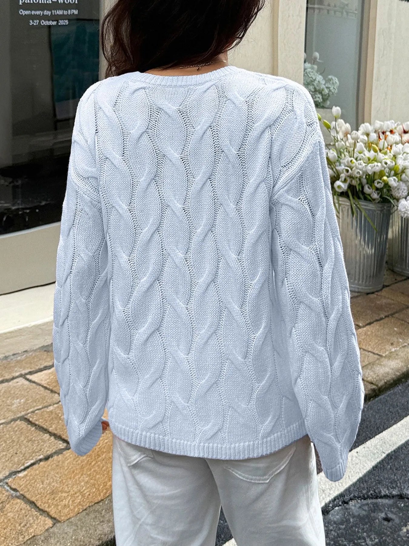 Cable Knit Sweater – Long Sleeve, Timeless Style