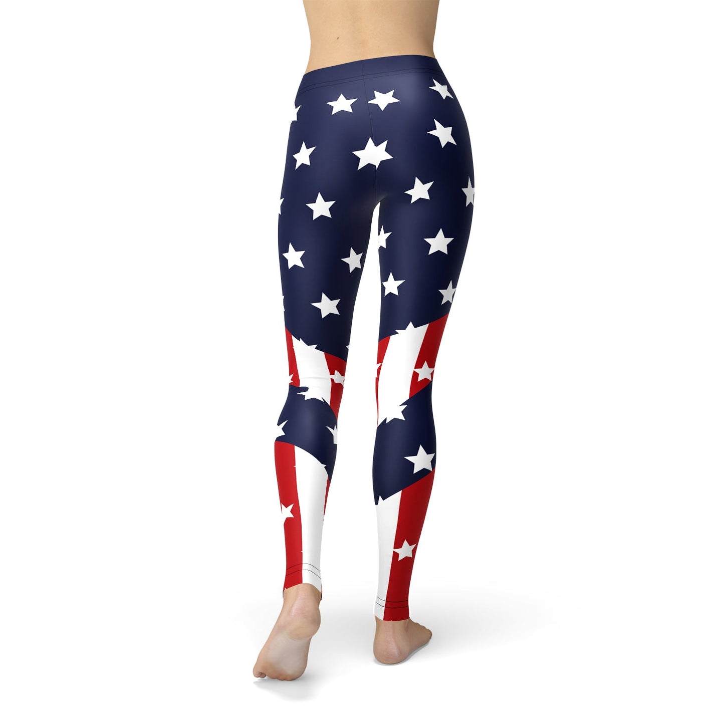 Damen-Leggings mit amerikanischer Flagge