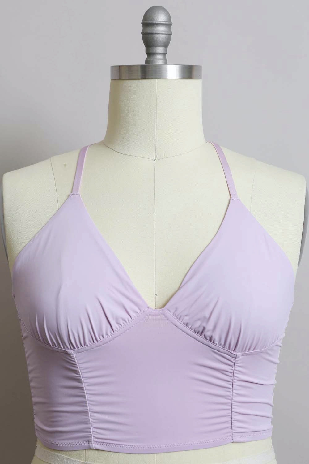 Plus Size Ruched Bralette – Comfortable Wireless Support for Curvy Women