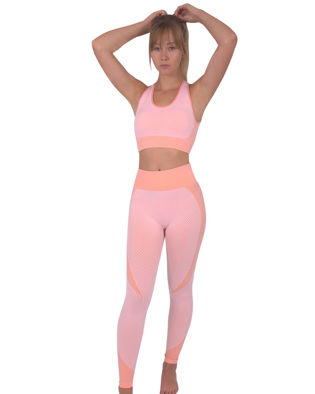 Signature Pink Seamless Sports Bra