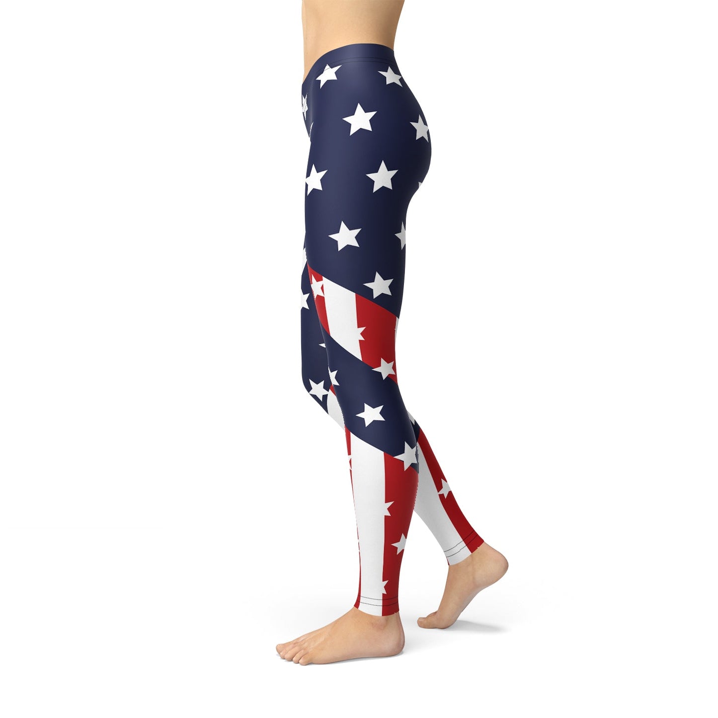 Damen-Leggings mit amerikanischer Flagge