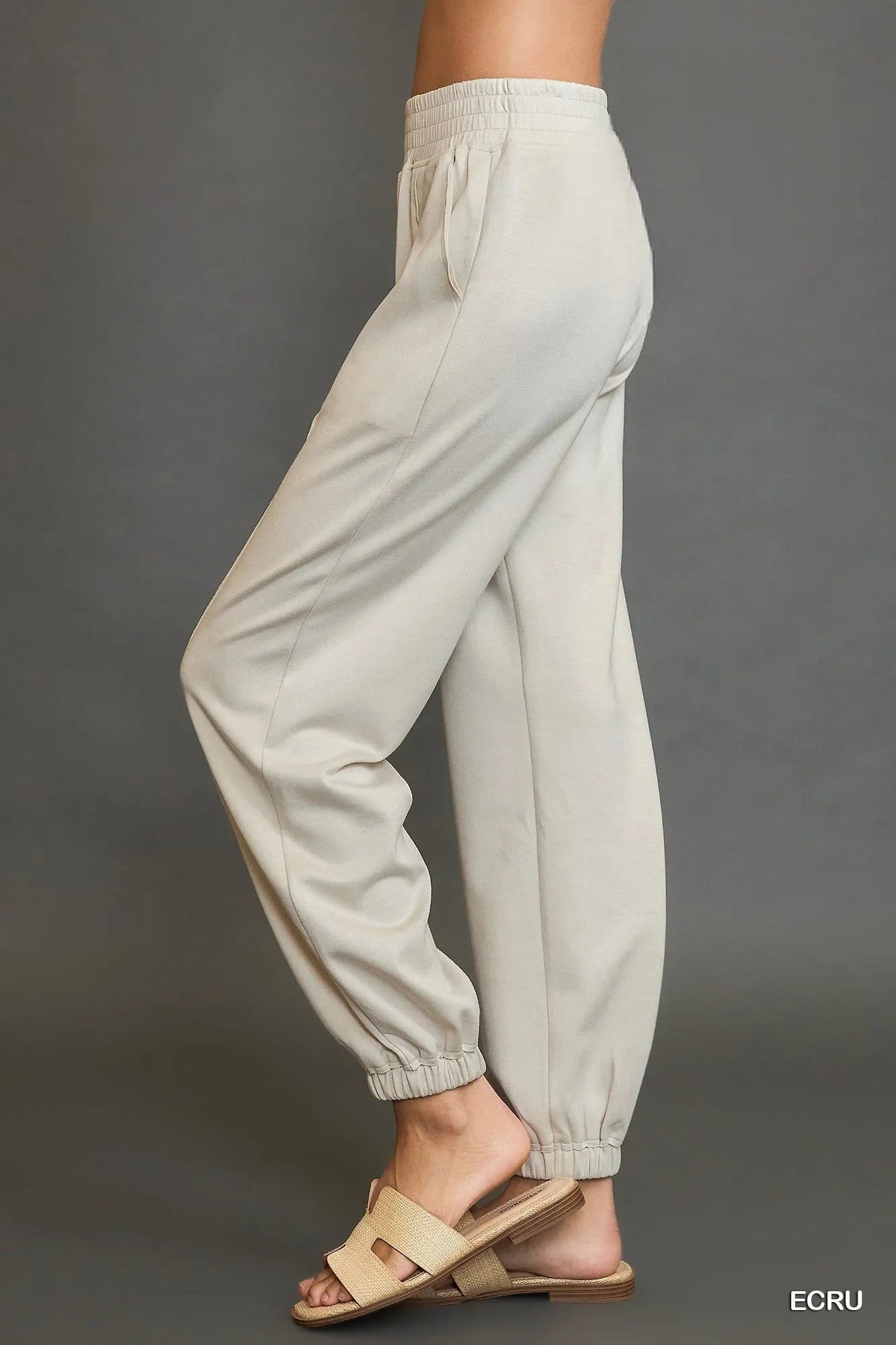 Relaxed Fit Joggers with Front Stitching