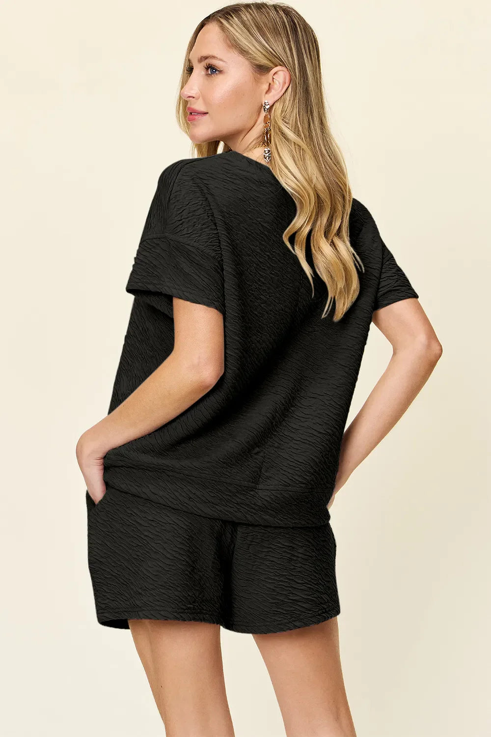 Simple & Comfy T-Shirt and Drawstring Shorts Set