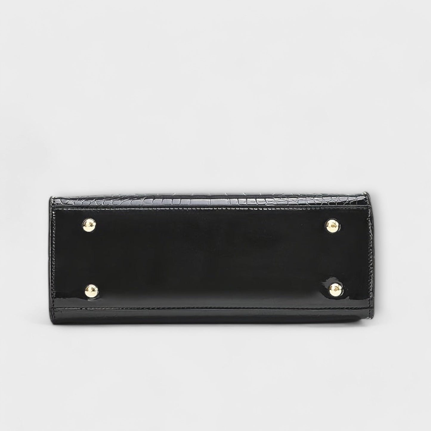 Aralune - Shiny crocodile print handbag