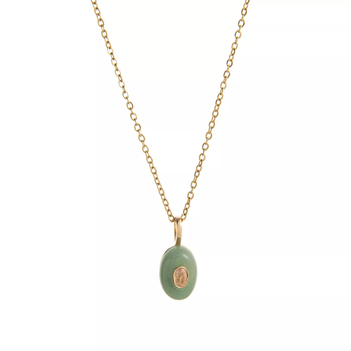 Natural Stone Pendant Necklace – Handmade Boho Jewelry for Women