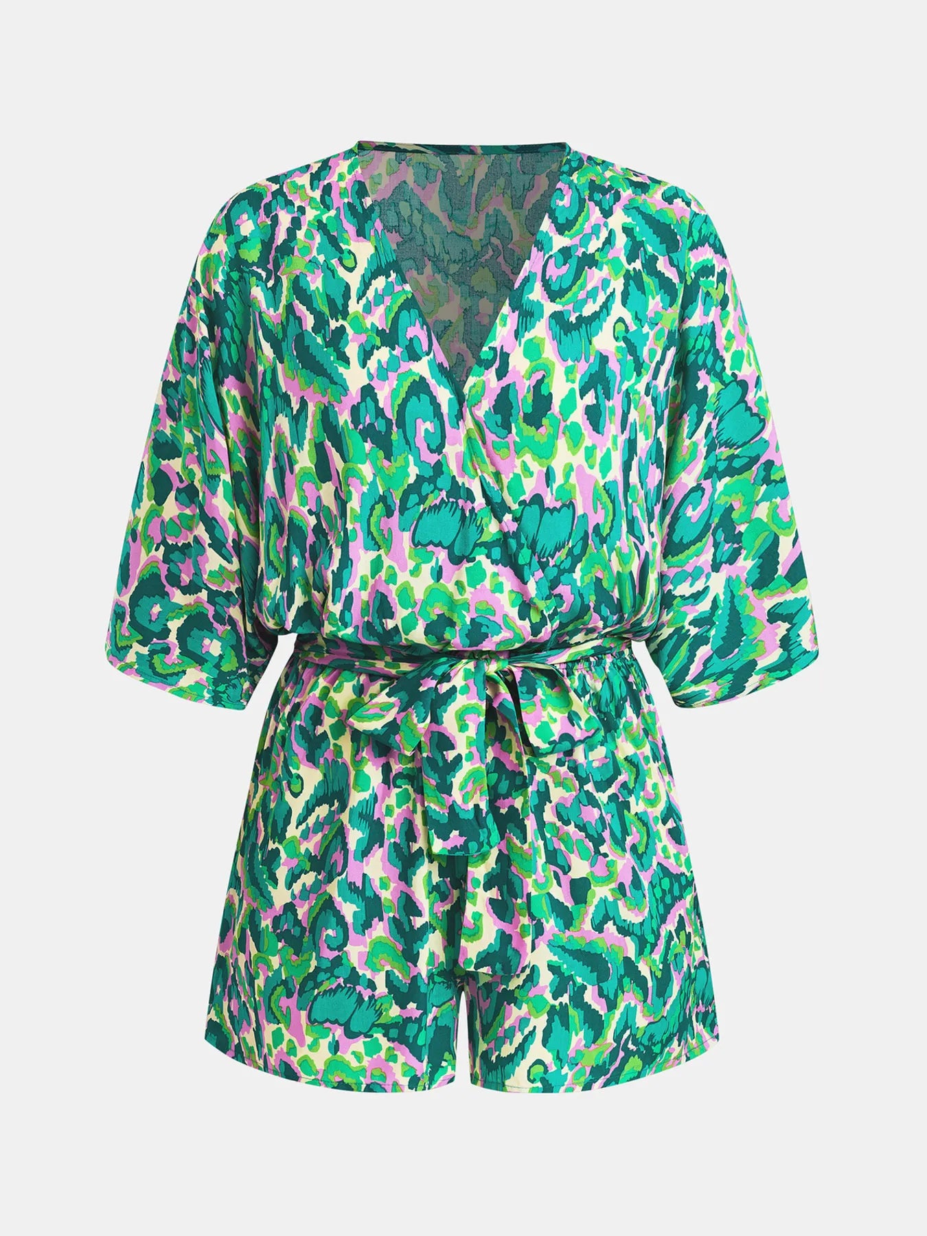 Boho Bloom V-Neck Batwing Romper