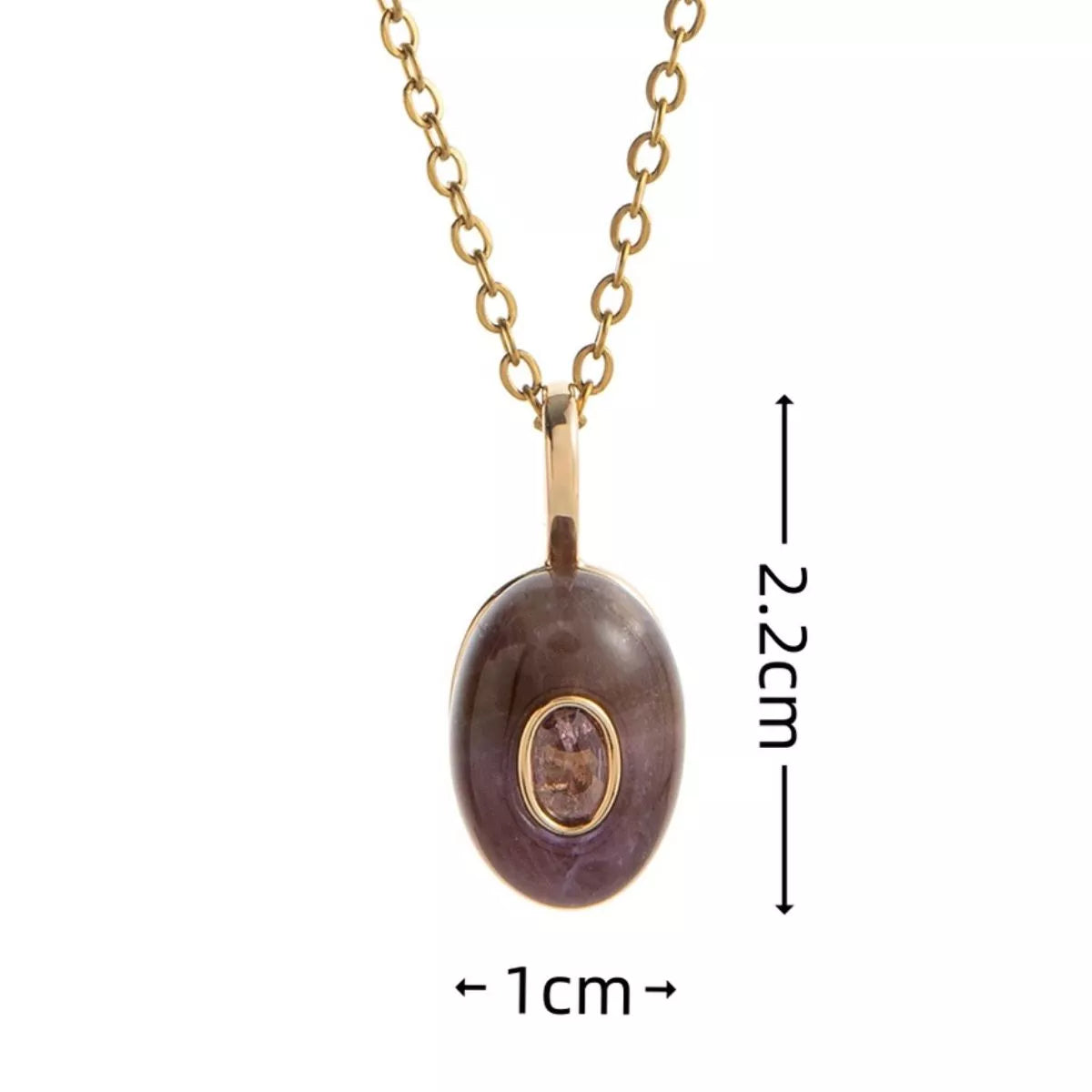 Natural Stone Pendant Necklace – Handmade Boho Jewelry for Women