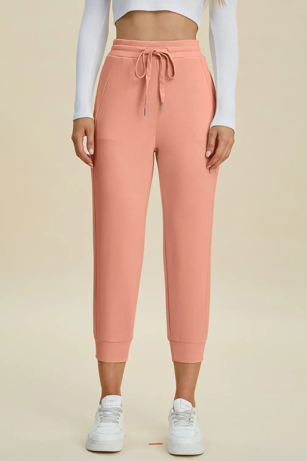 Comfy Air Scuba Drawstring High Waist Joggers