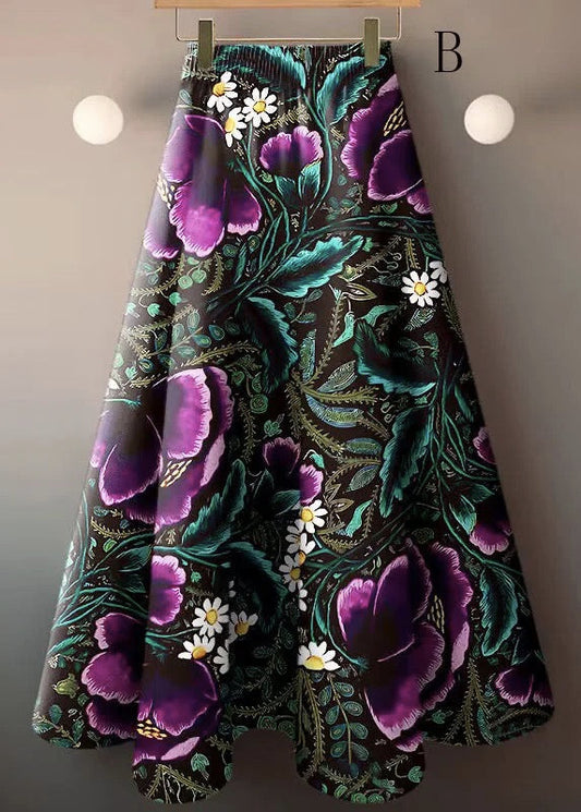 Modischer und vielseitiger hoch taillierter Eisseidenrock für den Sommer