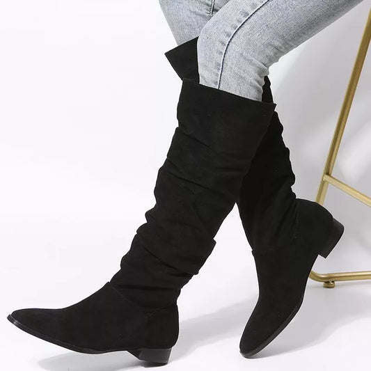 Slouchy Knee High Boots