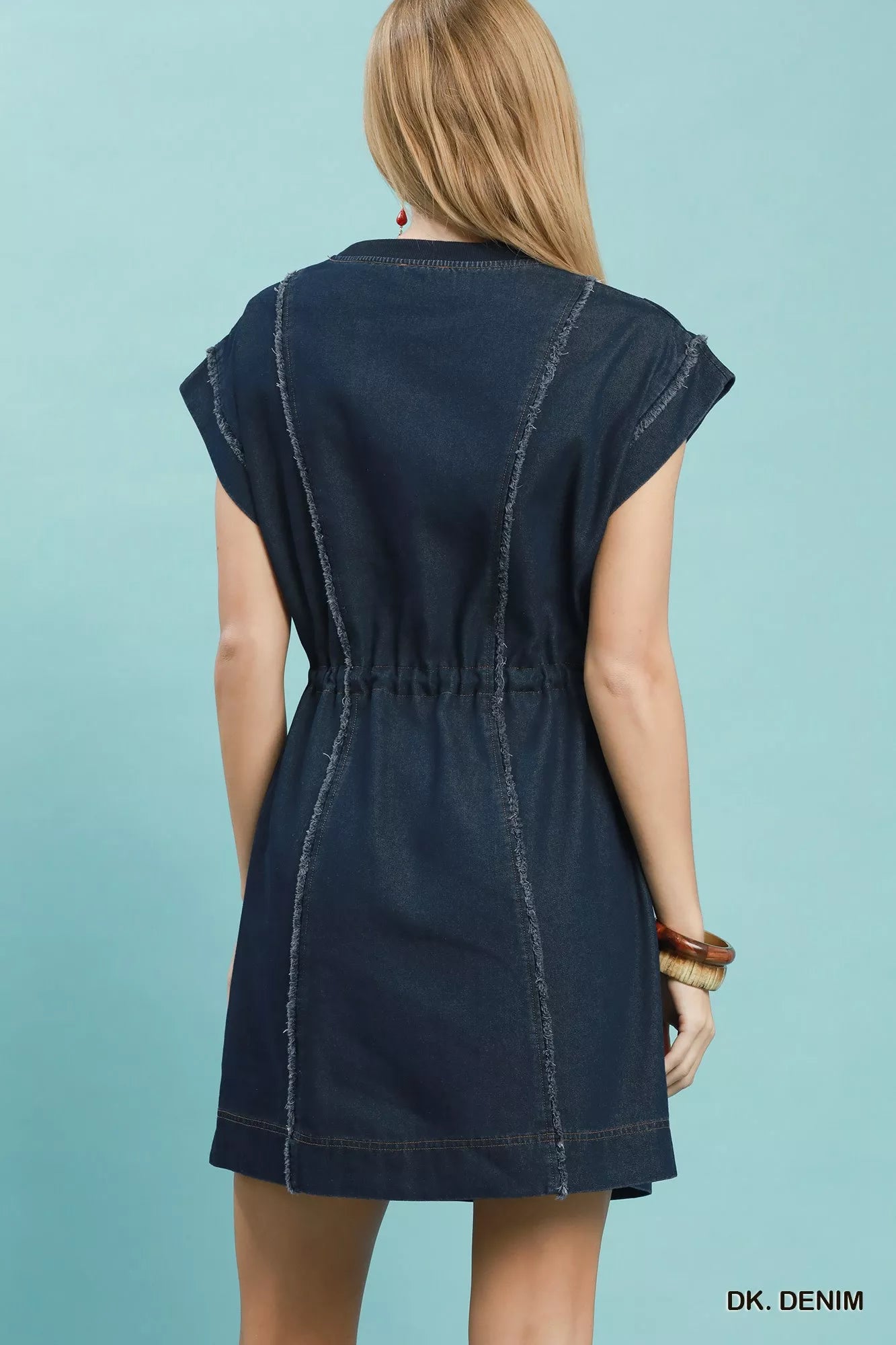 Dark Navy Denim Mini Dress