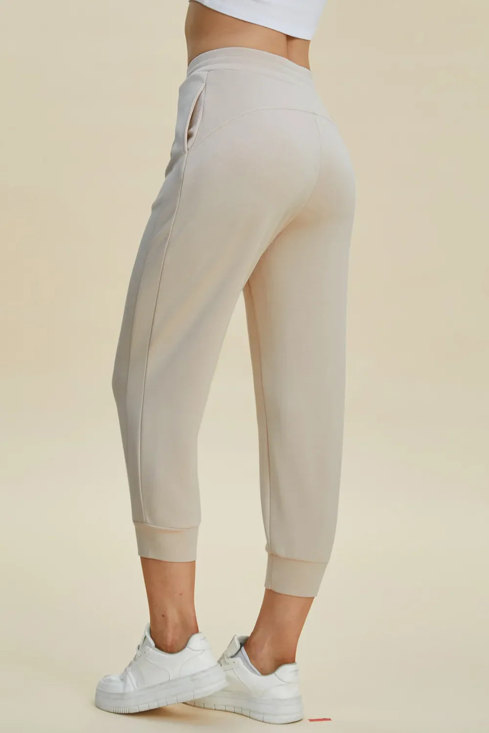 Comfy Air Scuba Drawstring High Waist Joggers