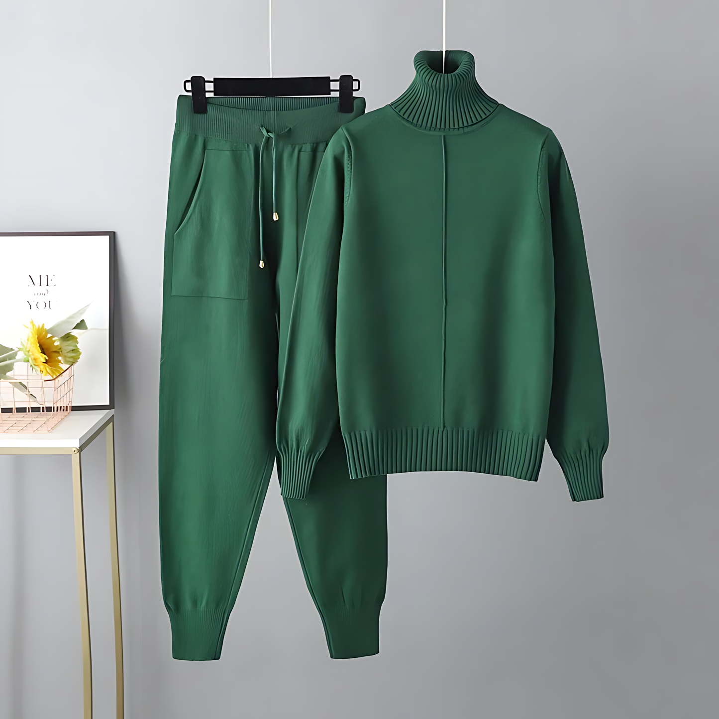 April | Stylish Comfortable Turtleneck Set