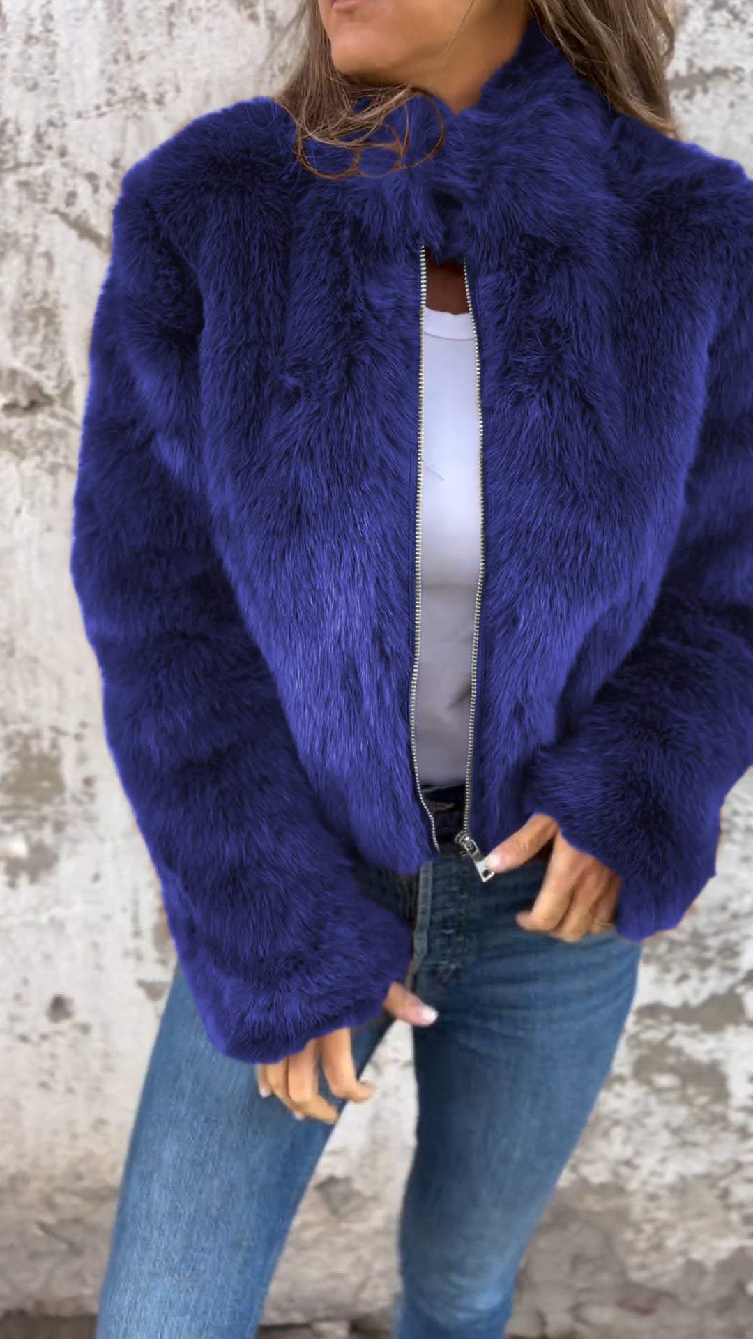 Aubrey™ – Luxe Fur Jacket