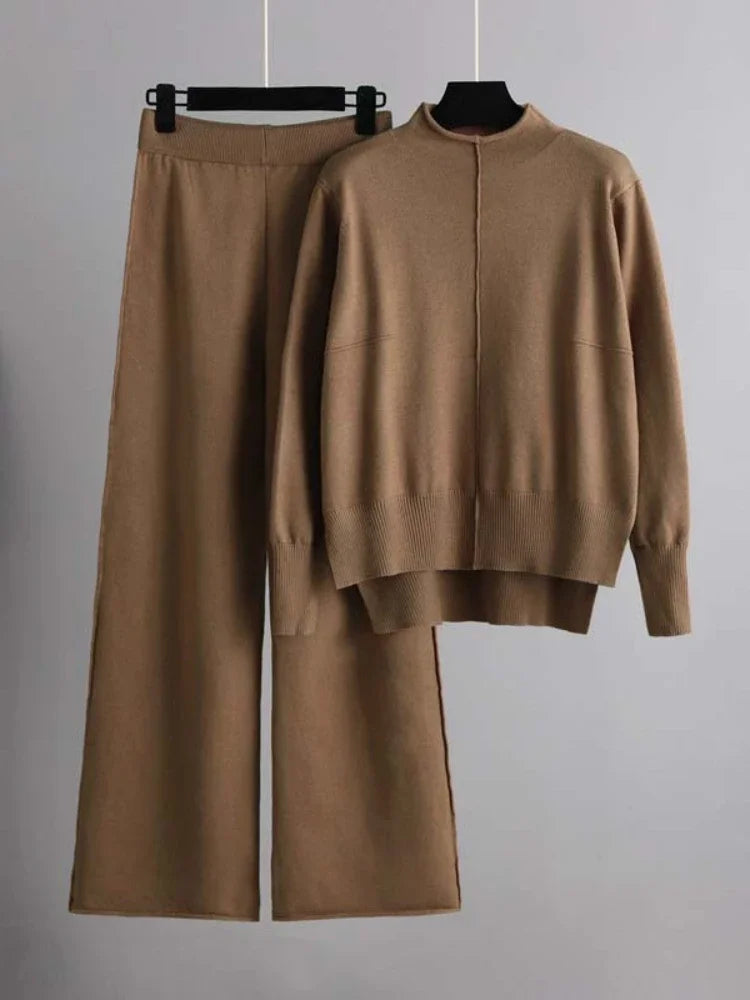 Caroline | Knitted Thick Warm Oversized Sweater Pants Set