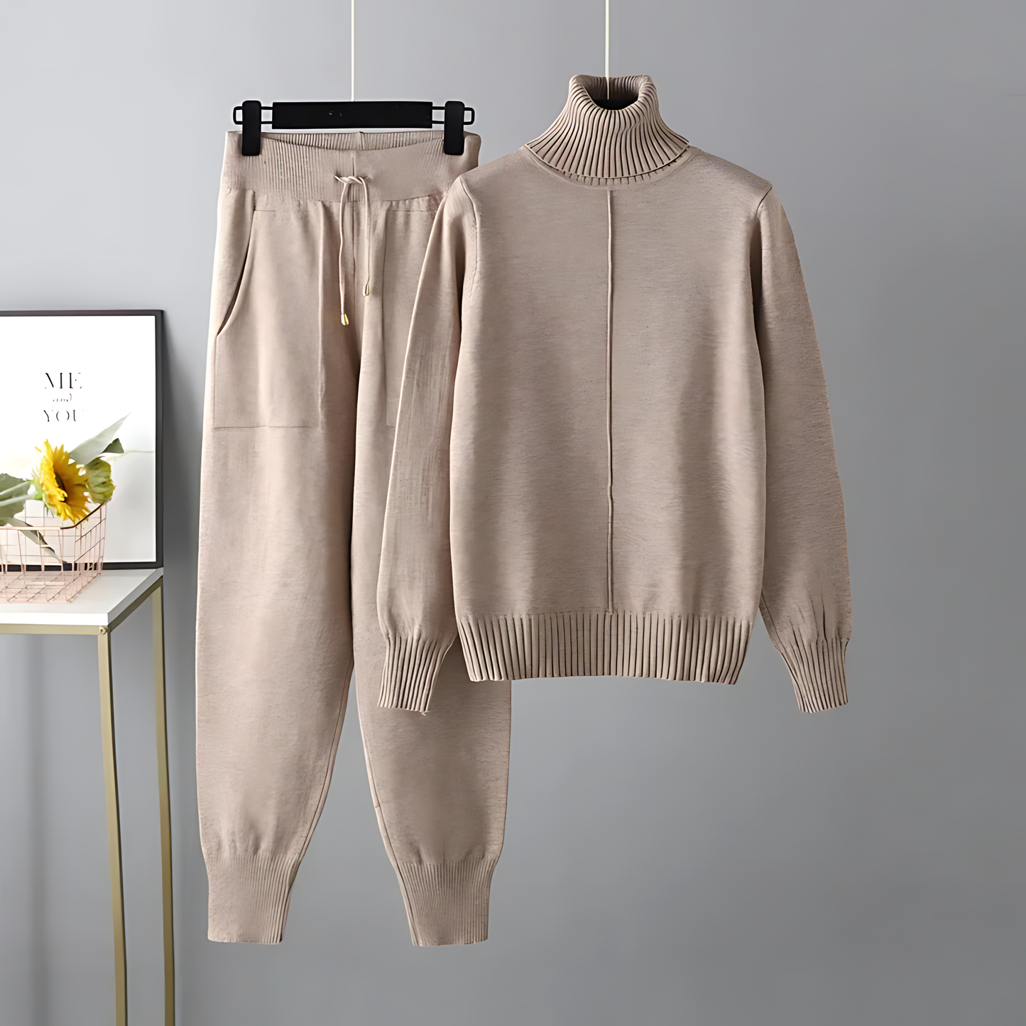 April | Stylish Comfortable Turtleneck Set