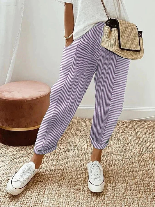 KIARA™ | Cute-comfy Trousers Purple