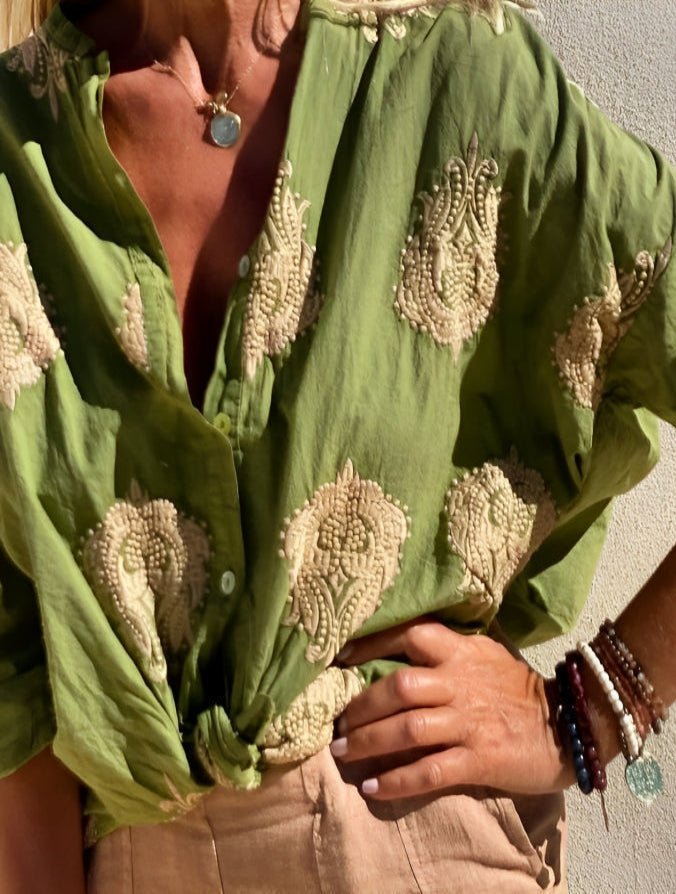 Simone™ | Schicke Bluse im Ibiza-Stil