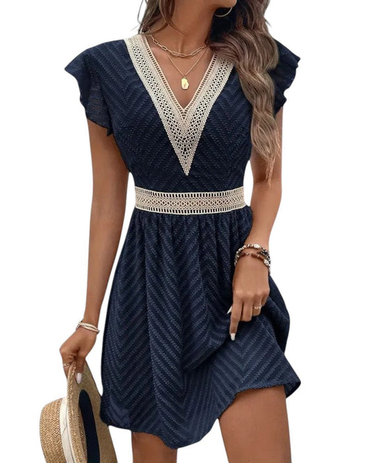 Sophia - Elegant and Comfortable Dress Blue