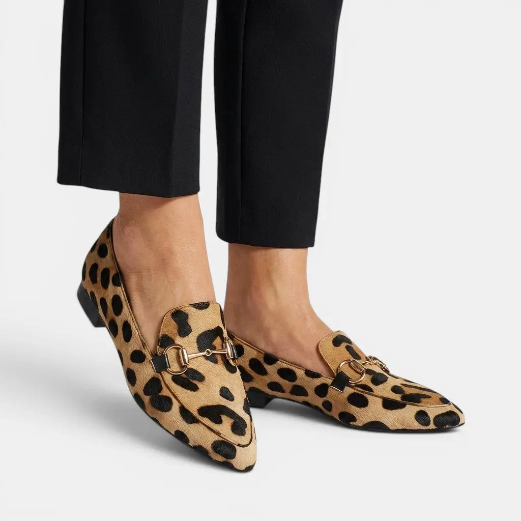 Blackcomfort — Black Leather Loafers With Elegant Slip-On Comfort Design Brown