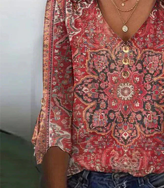 Valérie™ - Chemisier Vintage Boho