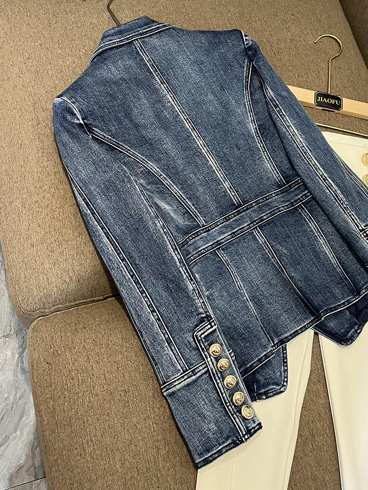 Yvonne Denim blazer