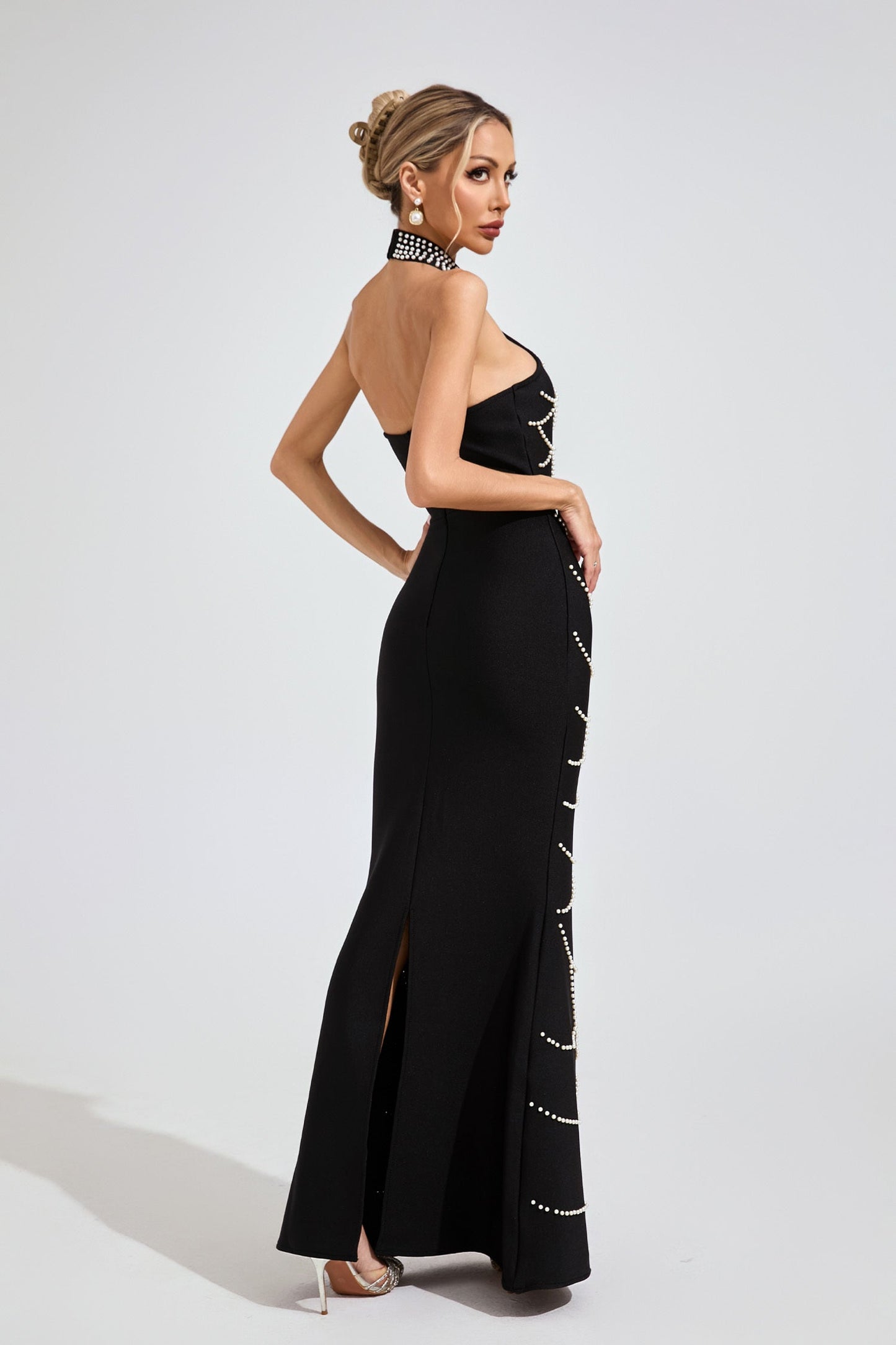 Stella Pearl Chain Mermaid Gown