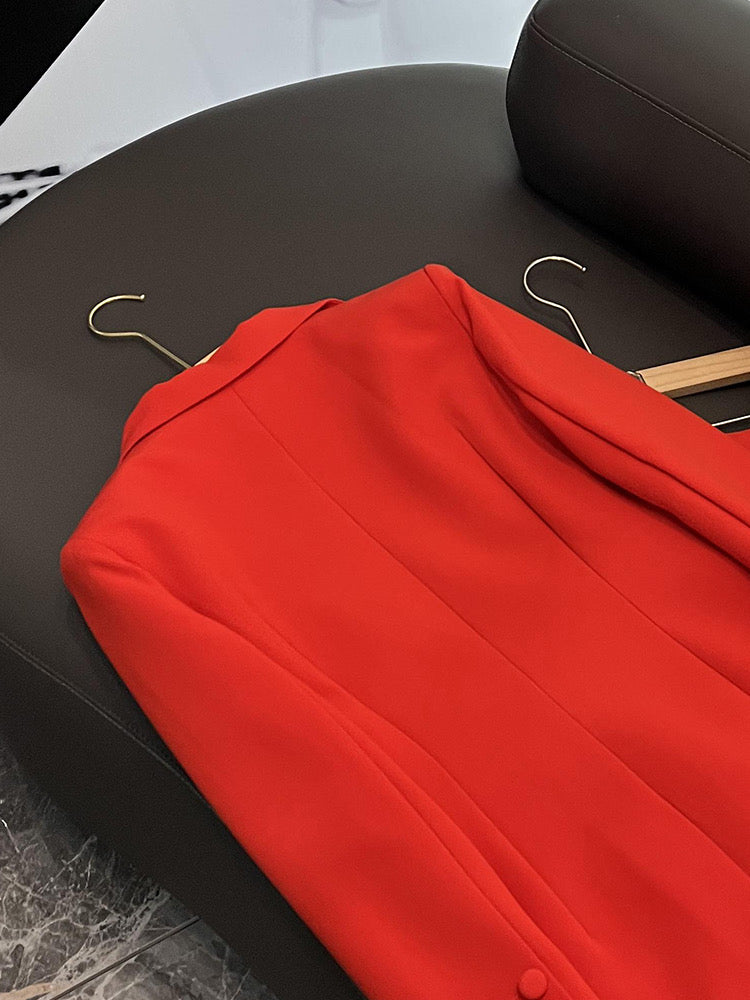 Red blazer/suit set