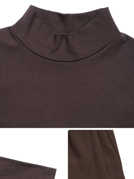 BubbleGrace Mock Neck Dress