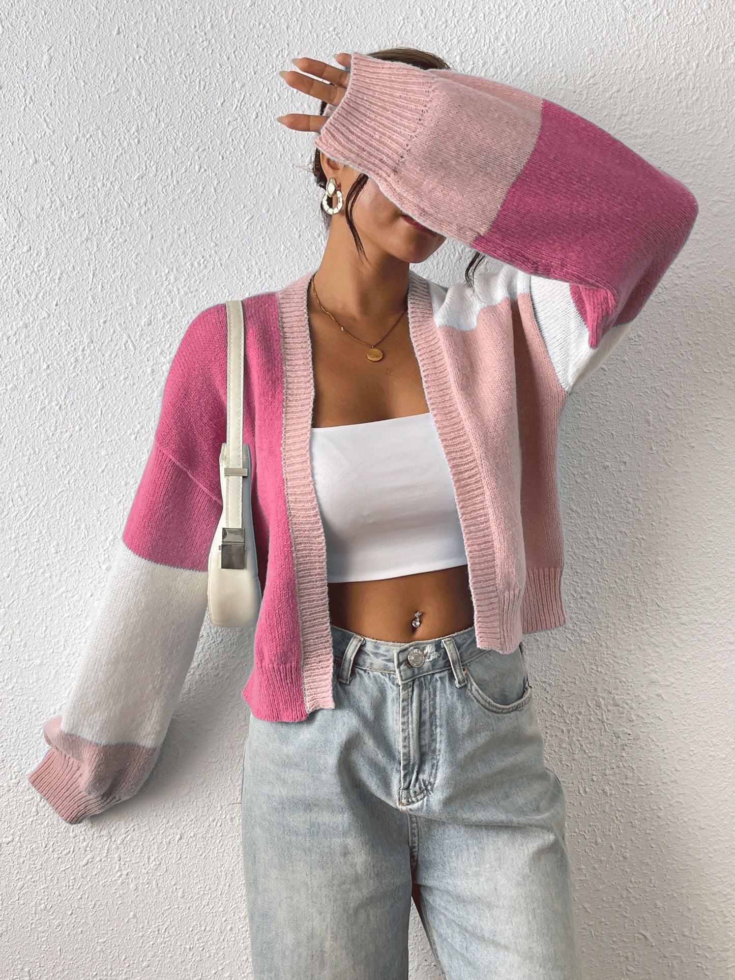 Adline | Cardigan à blocs de couleurs