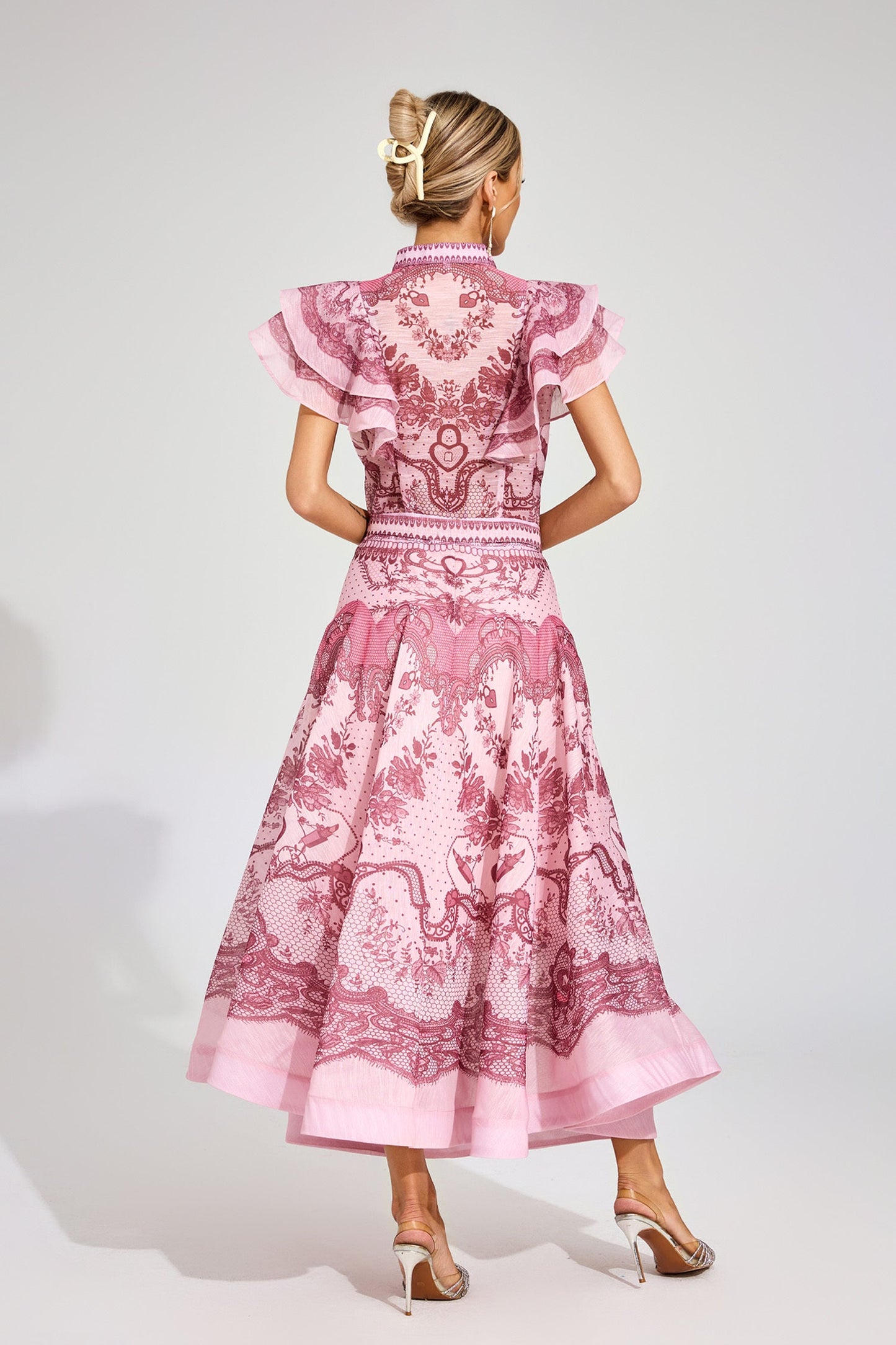 Rosalie Vintage Ruffle Top & Skirt Set