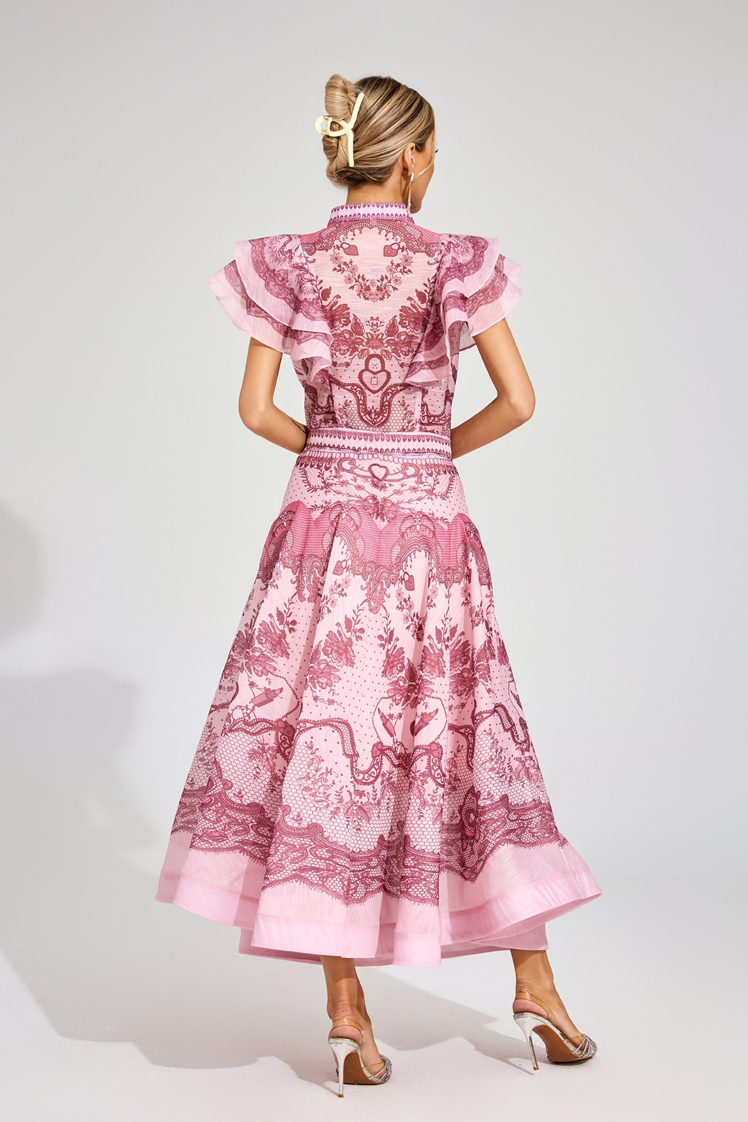 Rosalie Vintage Ruffle Top & Skirt Set
